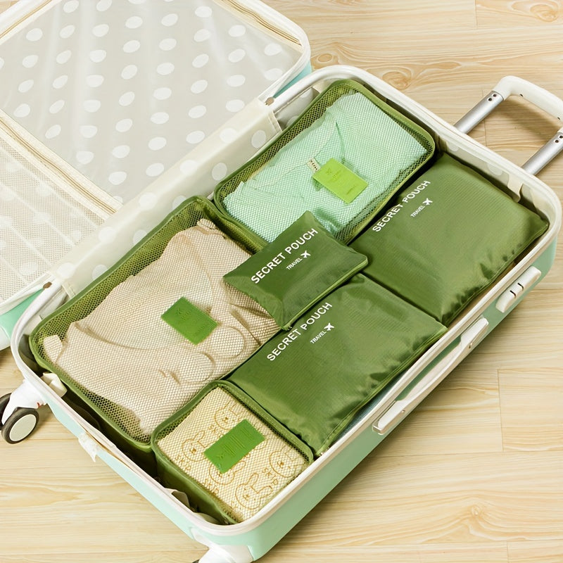 Mochila de Expedição Travora – Conjunto de 6 Peças em Oxford para Organização Inteligente