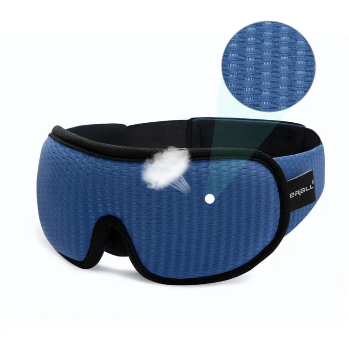 DreamEase Maschera per Dormire – Maschera 3D Traspirante e Opaca con Vestibilità Regolabile