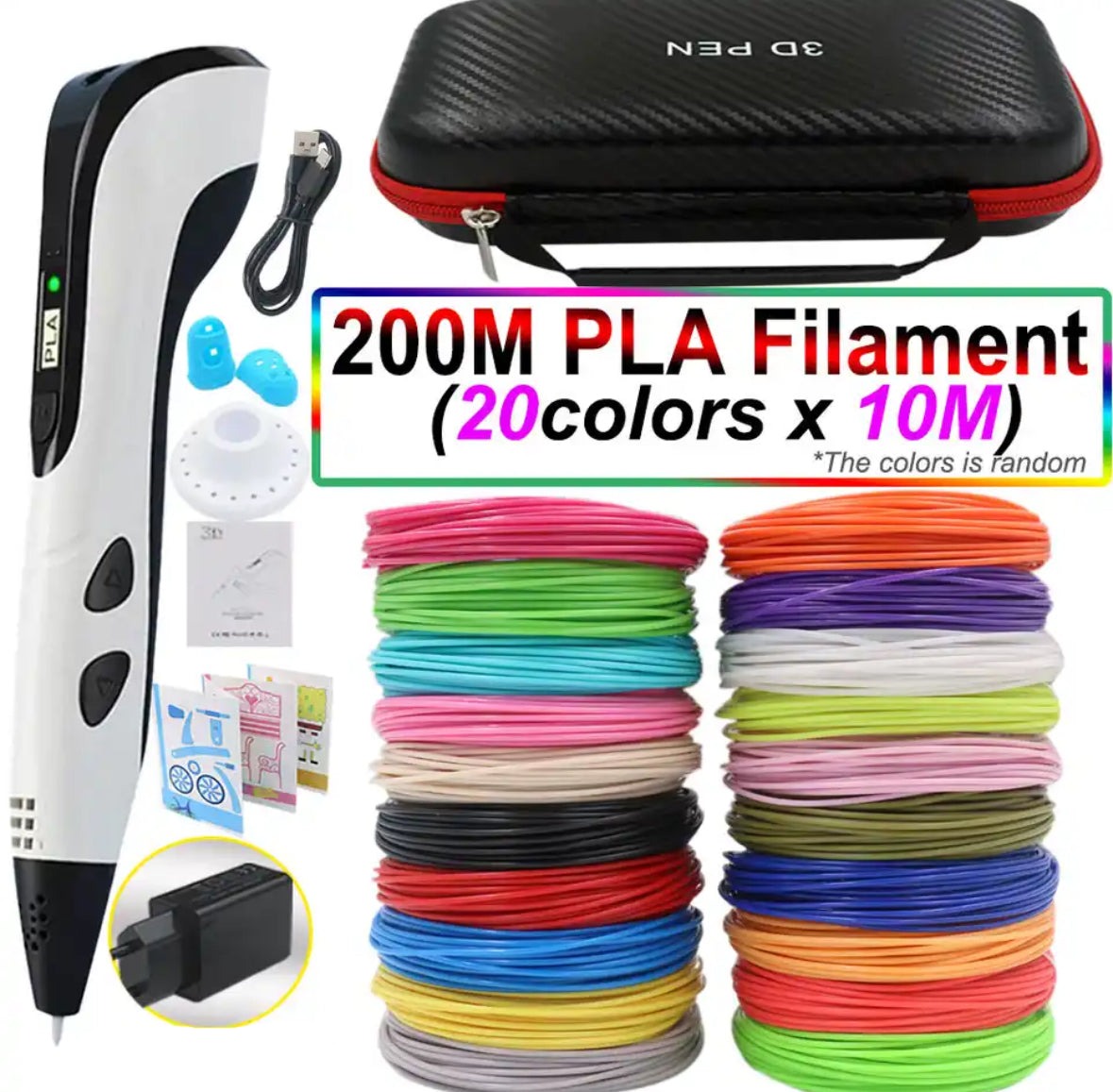 Creaso bolígrafo impresora 3D – bolígrafo fácil de usar para obras de arte creativas en 3D