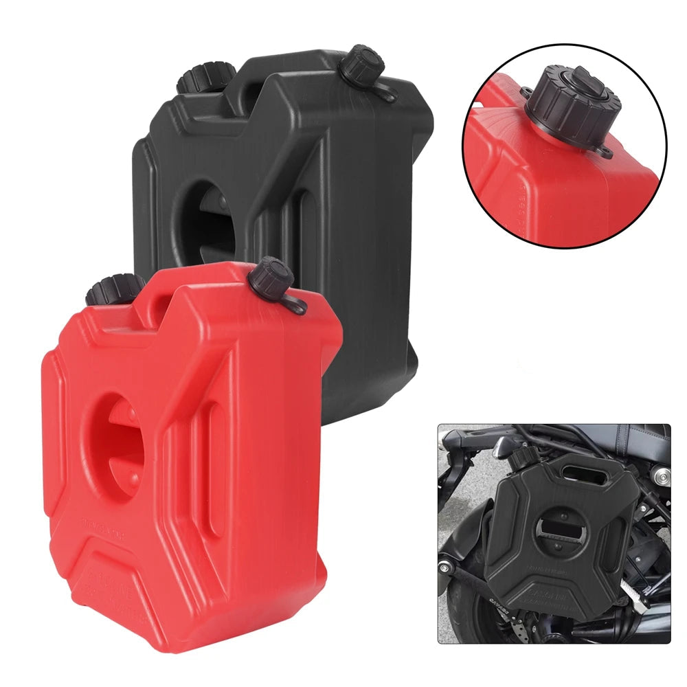 3L Universele Benzineblikken voor Auto en Motor, Kunststof, Rood/Zwart 0
