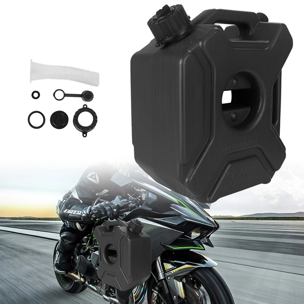 3L Universele Benzineblikken voor Auto en Motor, Kunststof, Rood/Zwart 2