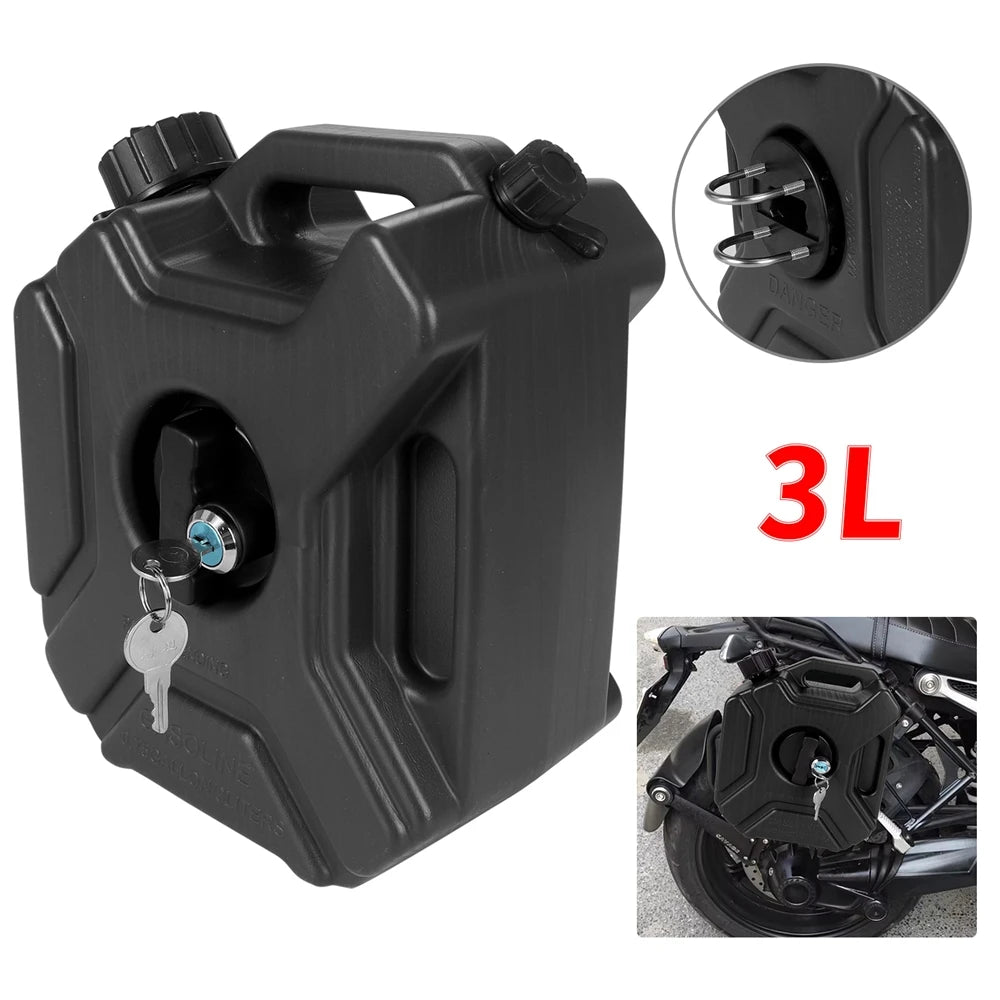 3L Universele Benzineblikken voor Auto en Motor, Kunststof, Rood/Zwart 9