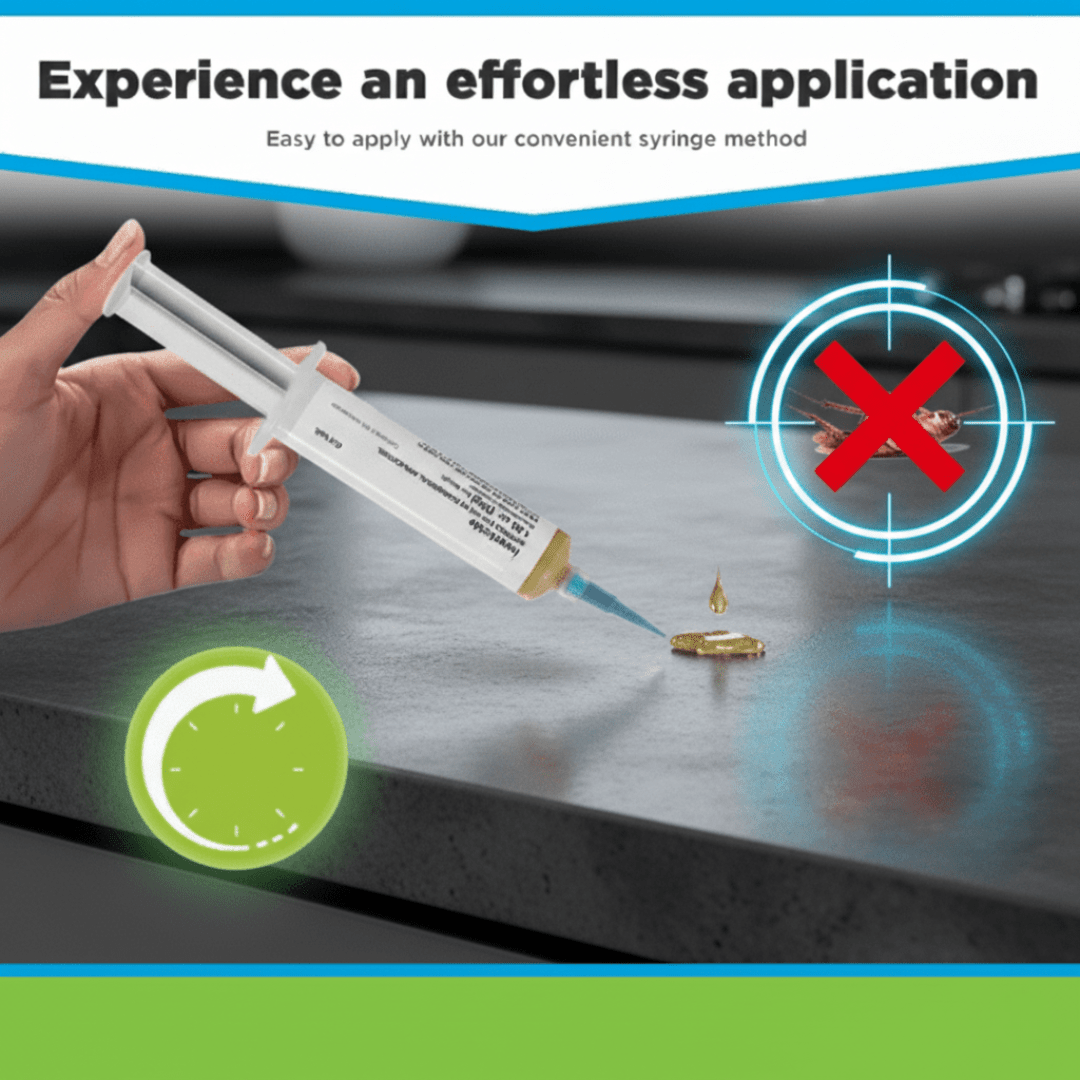 Gel para cucarachas – Acción rápida, aplicación dirigida y protección duradera