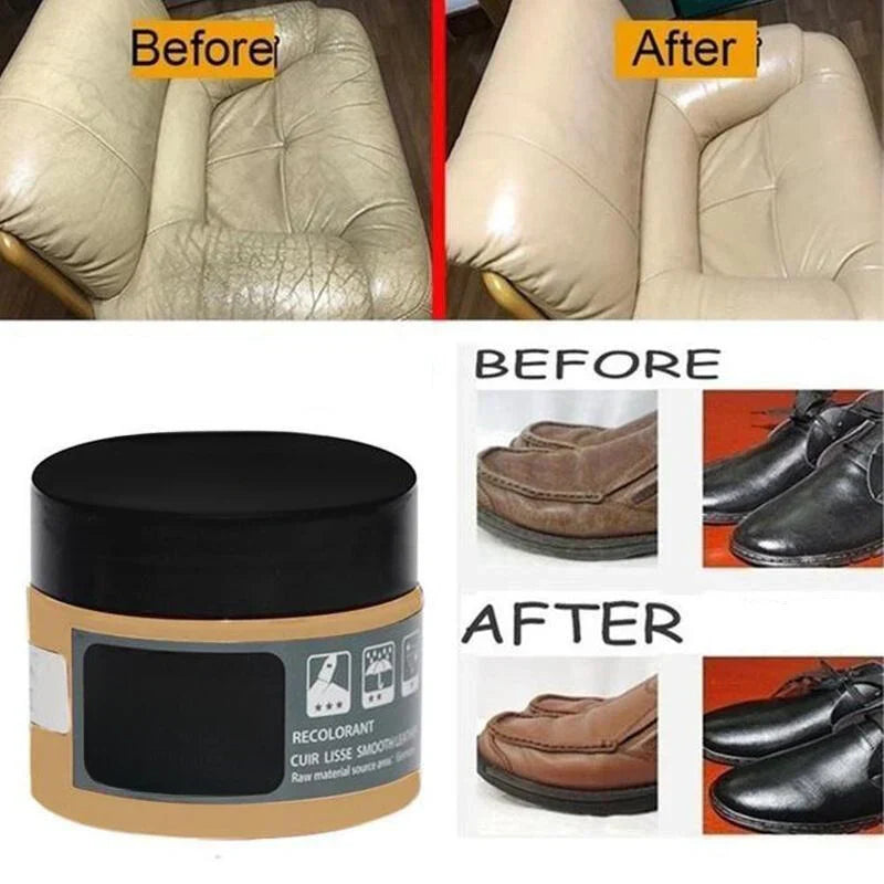 Revivo – Crema para cuero refrescante y protectora para zapatos y muebles