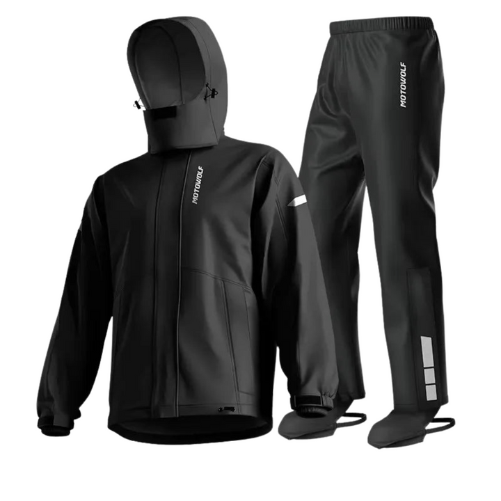 MotoShield Regenpak – Waterdichte Unisex Motor Set met Ademend &amp; Lichtgewicht Ontwerp