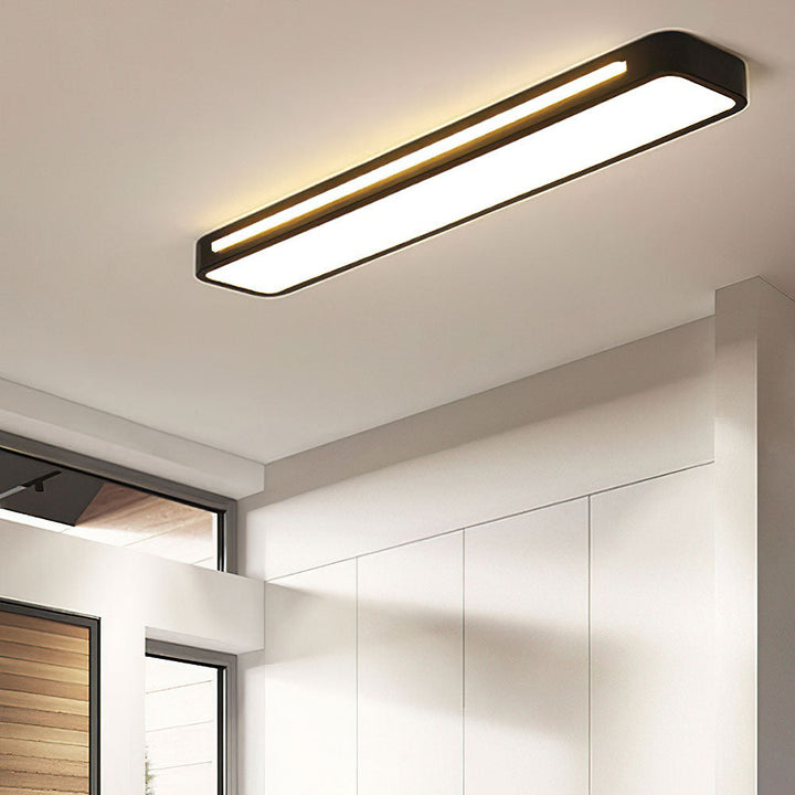 Nordelio Plafondlamp – Design Minimalista Escandinavo com Perfil LED Delgado &amp; Alto Rendimento Luminoso