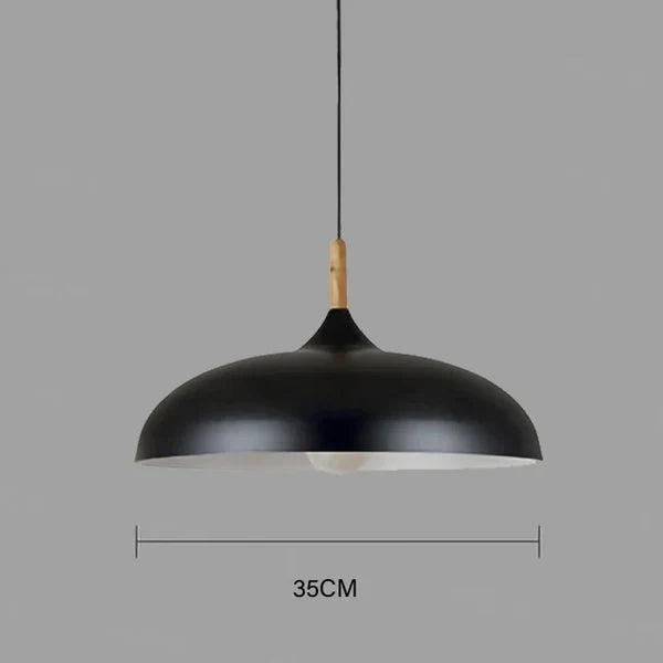 ScandiLuxe Candeeiro de Teto – Lâmpada LED de madeira de carvalho com design escandinavo e cabo ajustável