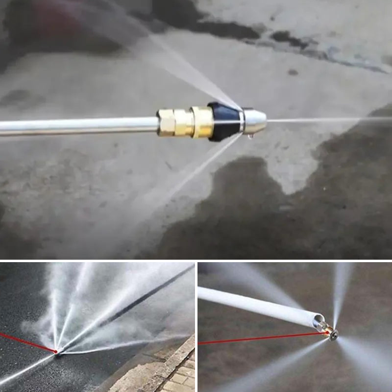 Disotturatore ad alta pressione – Ugello in acciaio inox per pulizia ecologica