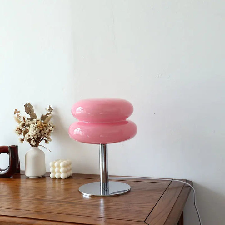 Aurora Bauhaus Candeeiro de Mesa – Lâmpada LED dimmável sem fios com design vintage dos anos 60