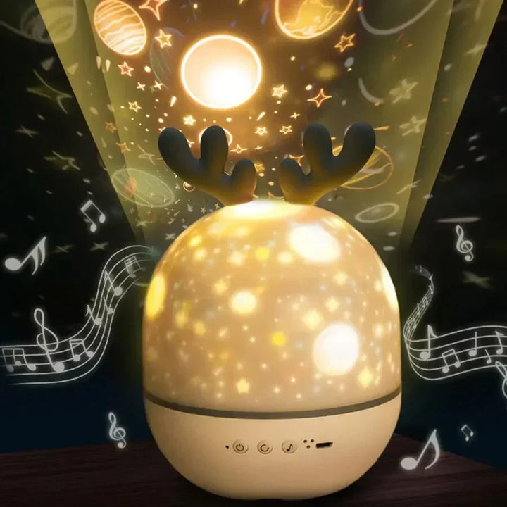Lunora Cielo Stellato Lampada Notturna – 6 Motivi di Proiezione, Illuminazione LED e Design Adatto ai Bambini