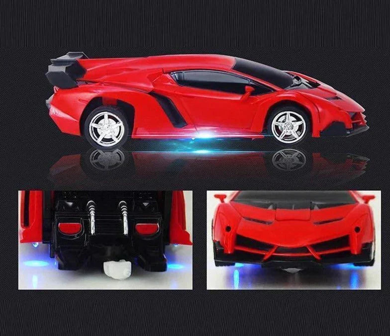 Trasformatore RC Auto – Robot 2-in-1 e Sportiva con Telecomando per Bambini