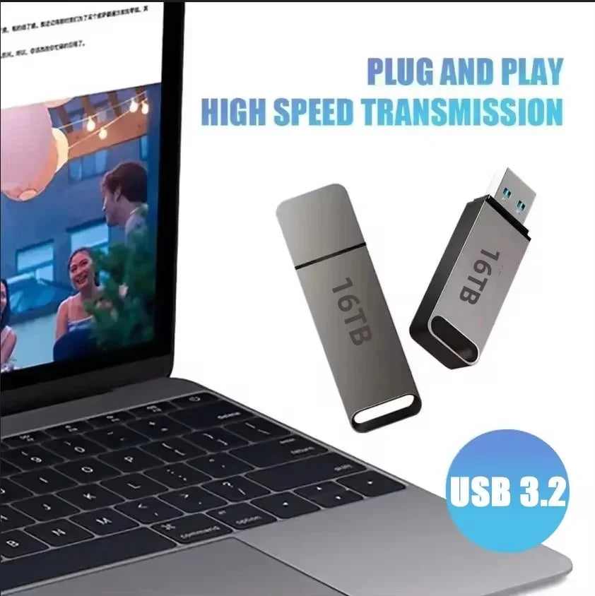 4TB USB-stick met metalen behuizing – USB 3.2, schokbestendig, compact ontwerp voor veilige dataopslag | Sansoti 1