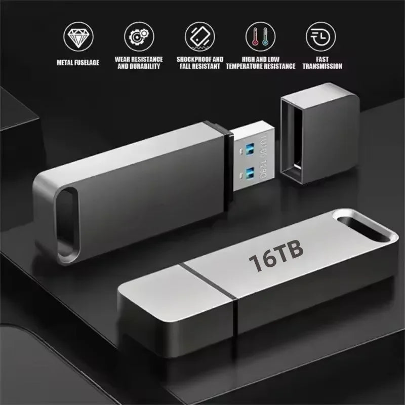 4TB USB-stick met metalen behuizing – USB 3.2, schokbestendig, compact ontwerp voor veilige dataopslag | Sansoti 4