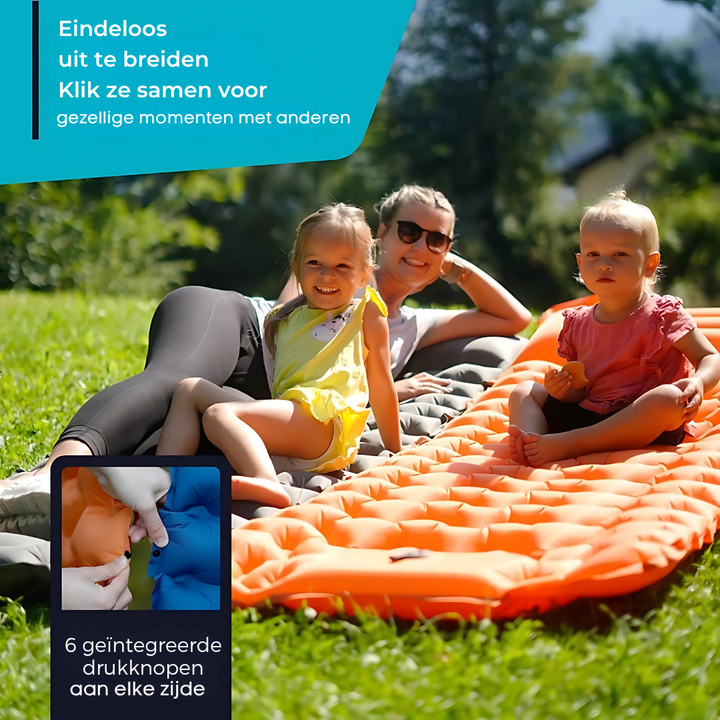 AirLite Zelfopblazend Slaapmatje – Lichtgewicht, Compact &amp; 10 cm Dik Comfort Vestragear