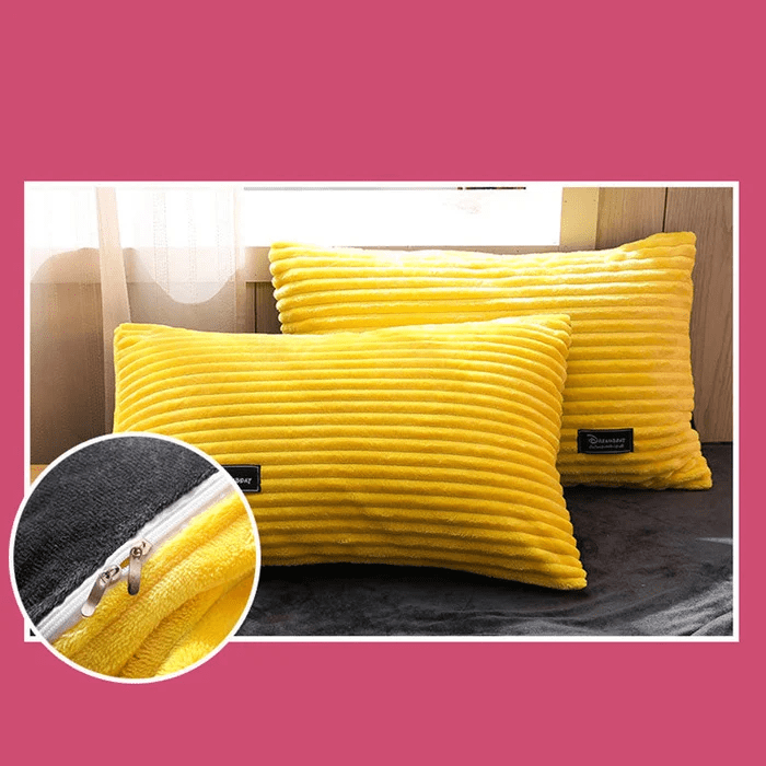 Conjunto de Roupa de Cama de Veludo Extra Quente | Luxuoso para Outono e Inverno
