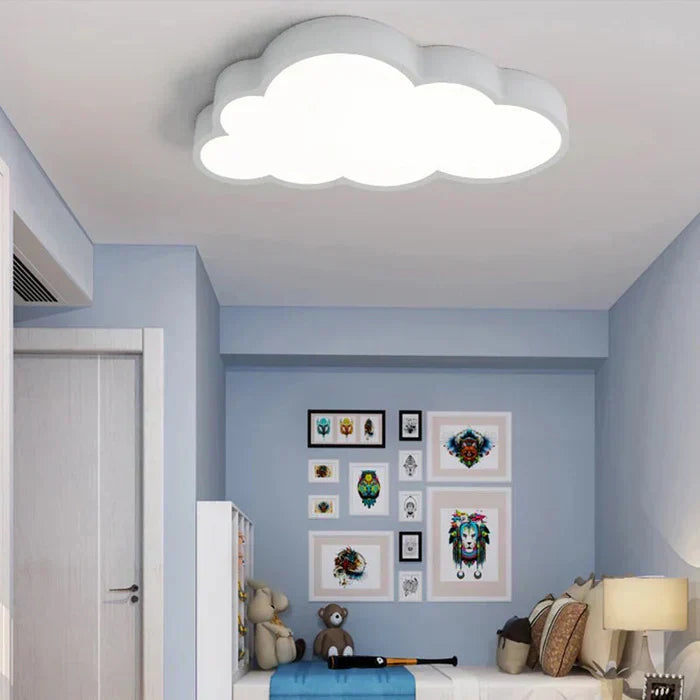 CloudLight làmpada de sostre LED – Làmpada infantil en forma de núvol amb llum blanca càlida i LED eficient energèticament
