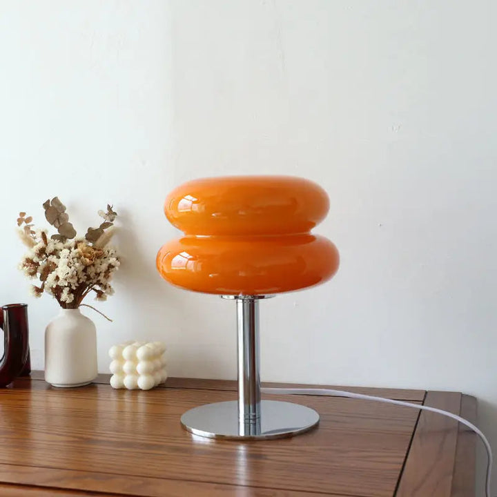 Aurora Bauhaus Candeeiro de Mesa – Lâmpada LED dimmável sem fios com design vintage dos anos 60