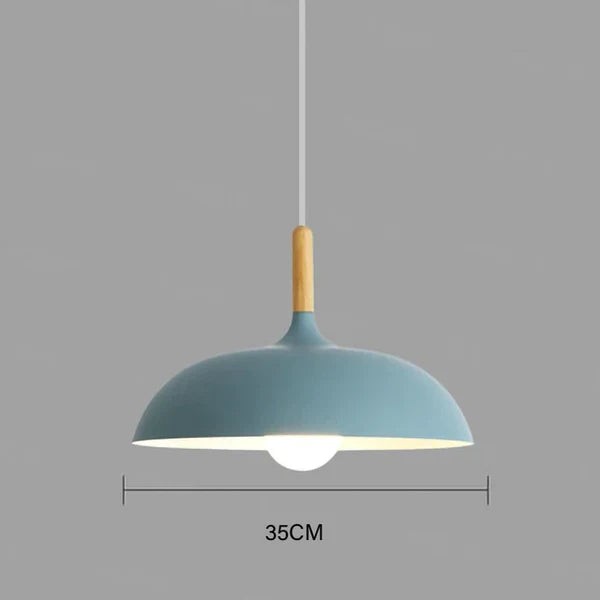 ScandiLuxe Candeeiro de Teto – Lâmpada LED de madeira de carvalho com design escandinavo e cabo ajustável