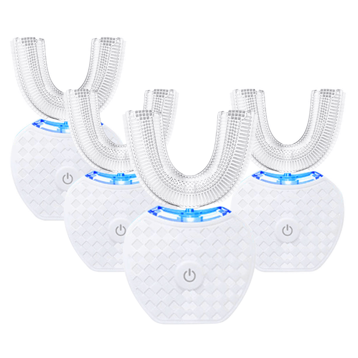 Lustra Brosse à Dents Électrique en Forme de U – Ultrasons, Mains Libres &amp; Nettoyage Approfondi en 30 Sec
