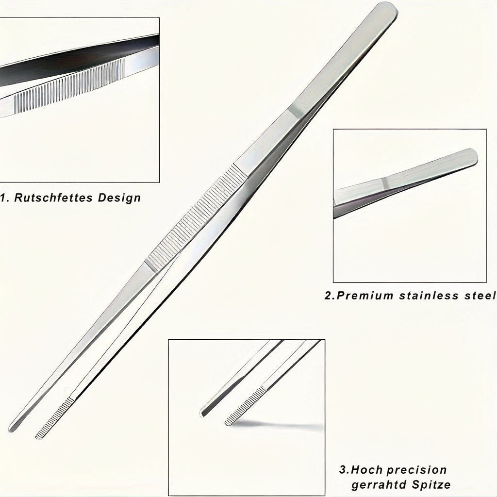 FIREPROOF - Multifunctional Grill Tongs 25 cm for Picnic and Home Kitchen Vestragear