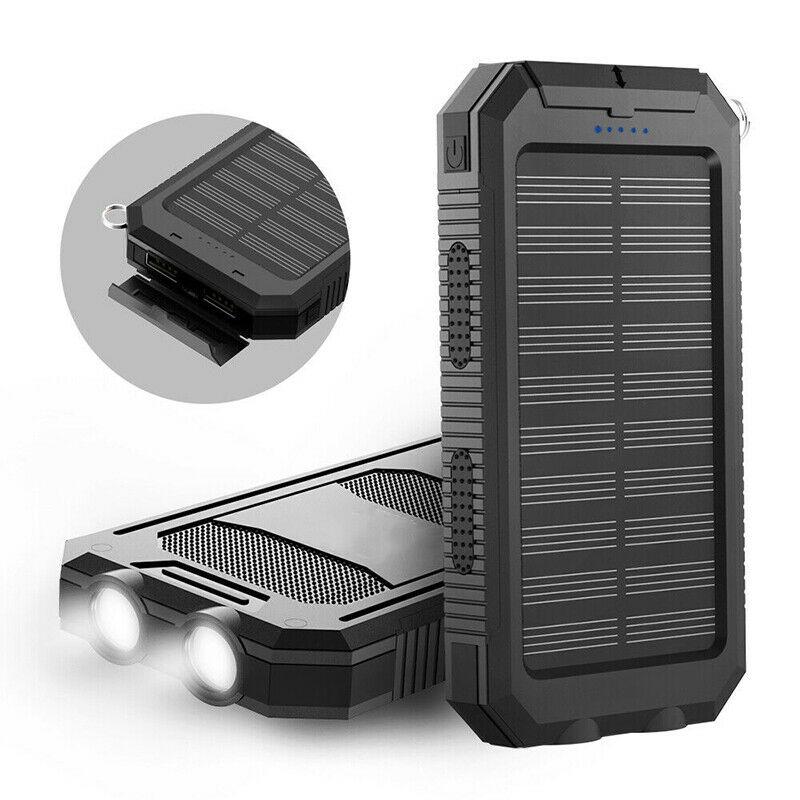 500000mAh Zonne-oplader Waterdichte Power Bank Extern 0