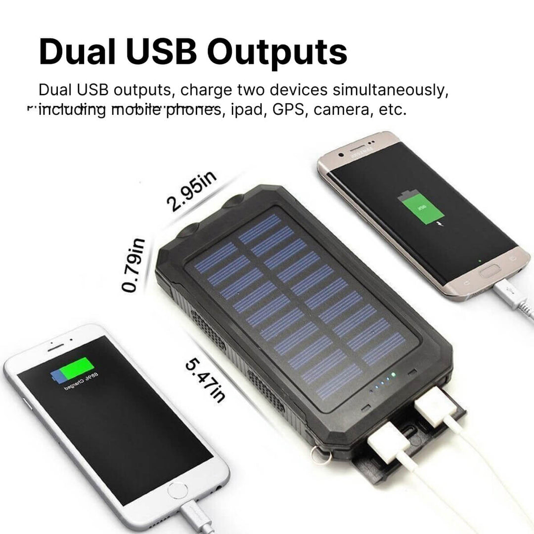 500000mAh Zonne-oplader Waterdichte Power Bank Extern 2