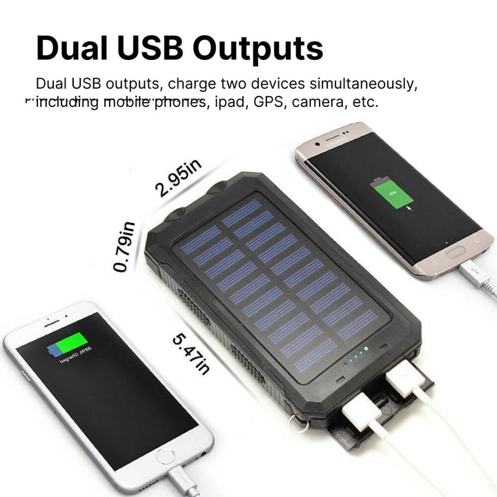 500000mAh Zonne-oplader Waterdichte Power Bank Extern 2