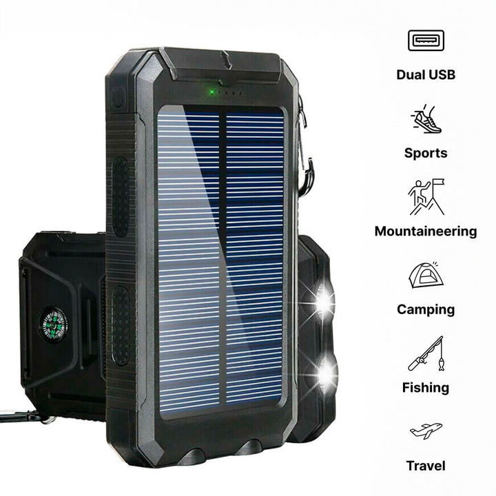 500000mAh Zonne-oplader Waterdichte Power Bank Extern 3