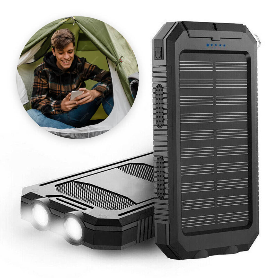 500000mAh Zonne-oplader Waterdichte Power Bank Extern 4