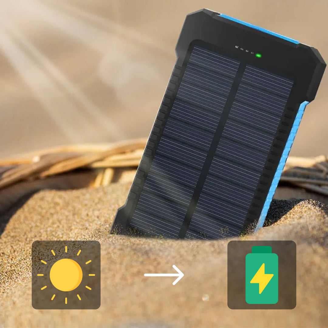 500000mAh Zonne-oplader Waterdichte Power Bank Extern 6