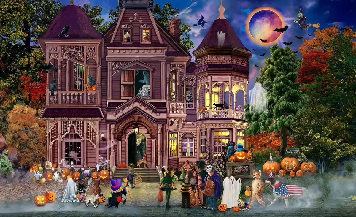 500 stukjes puzzel met verschillende landschapspatronen voor kinderen 9