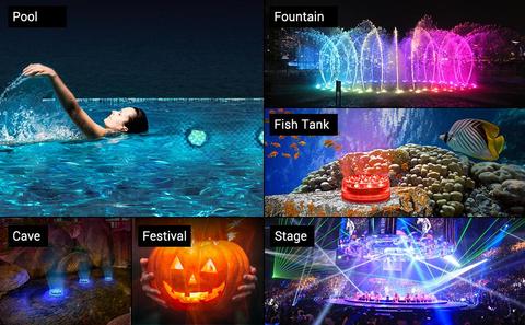 AquaGlow Waterdichte LED Verlichting – Oplaadbaar, Kleurrijk &amp; Geschikt voor Vijver of Zwembad (Copy) VestraGear