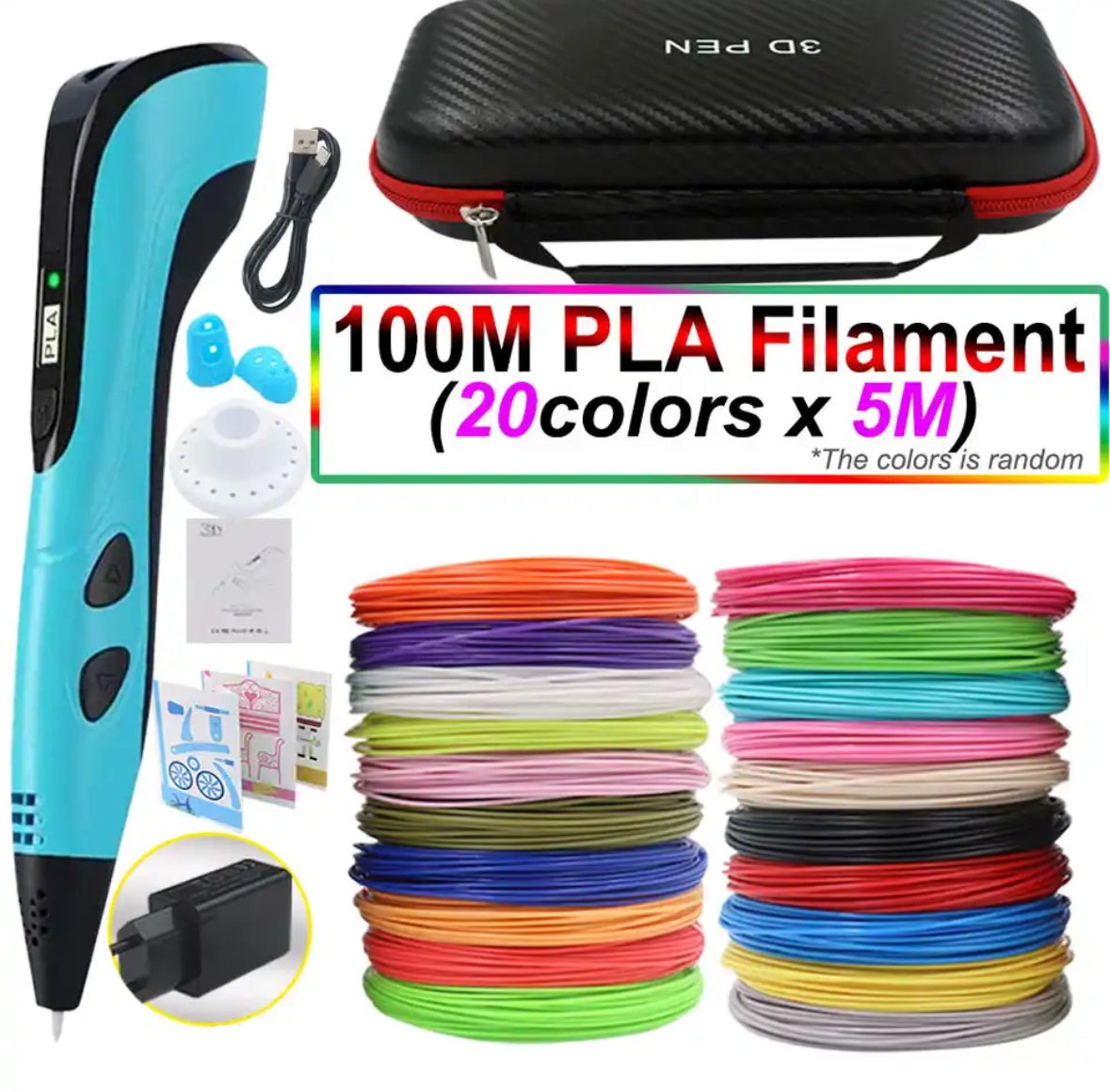 Creaso bolígrafo impresora 3D – bolígrafo fácil de usar para obras de arte creativas en 3D