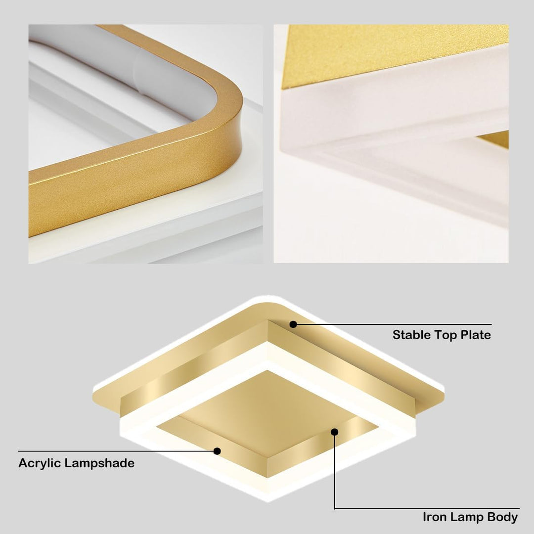 Vierkante LED plafondlamp – Dimbaar licht, modern design &amp; energiezuinig