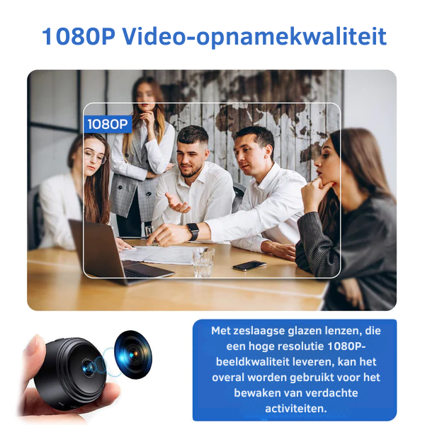 Securo – Telecamera di sicurezza WiFi Full HD con visione notturna e sensore di movimento