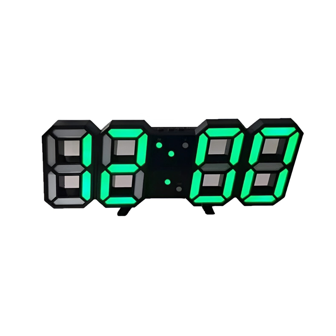 Nyvox – Orologio da parete digitale LED 3D moderno – Orologio di design per interni