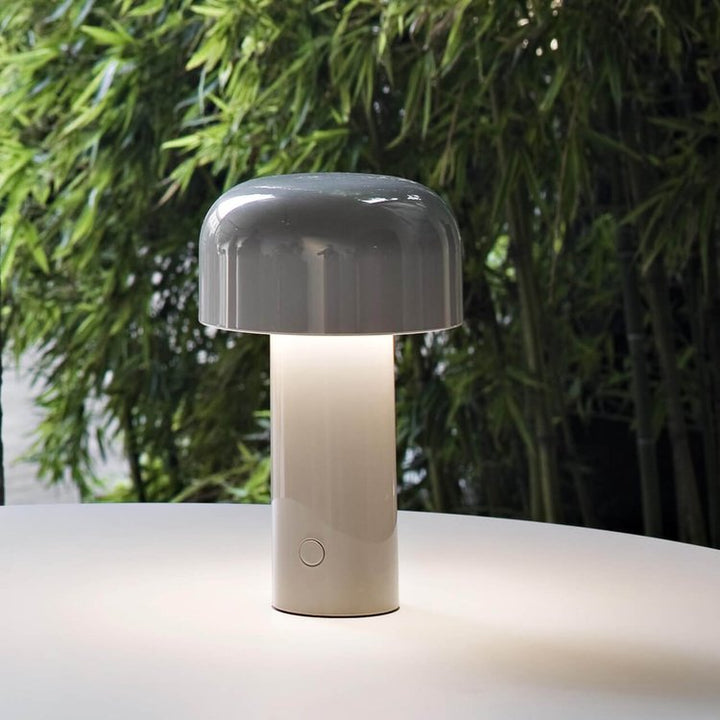 Lunavo HaloGleam Lámpara de Mesa – Inalámbrica, Recargable y Moderna Luz LED en Forma de Hongo