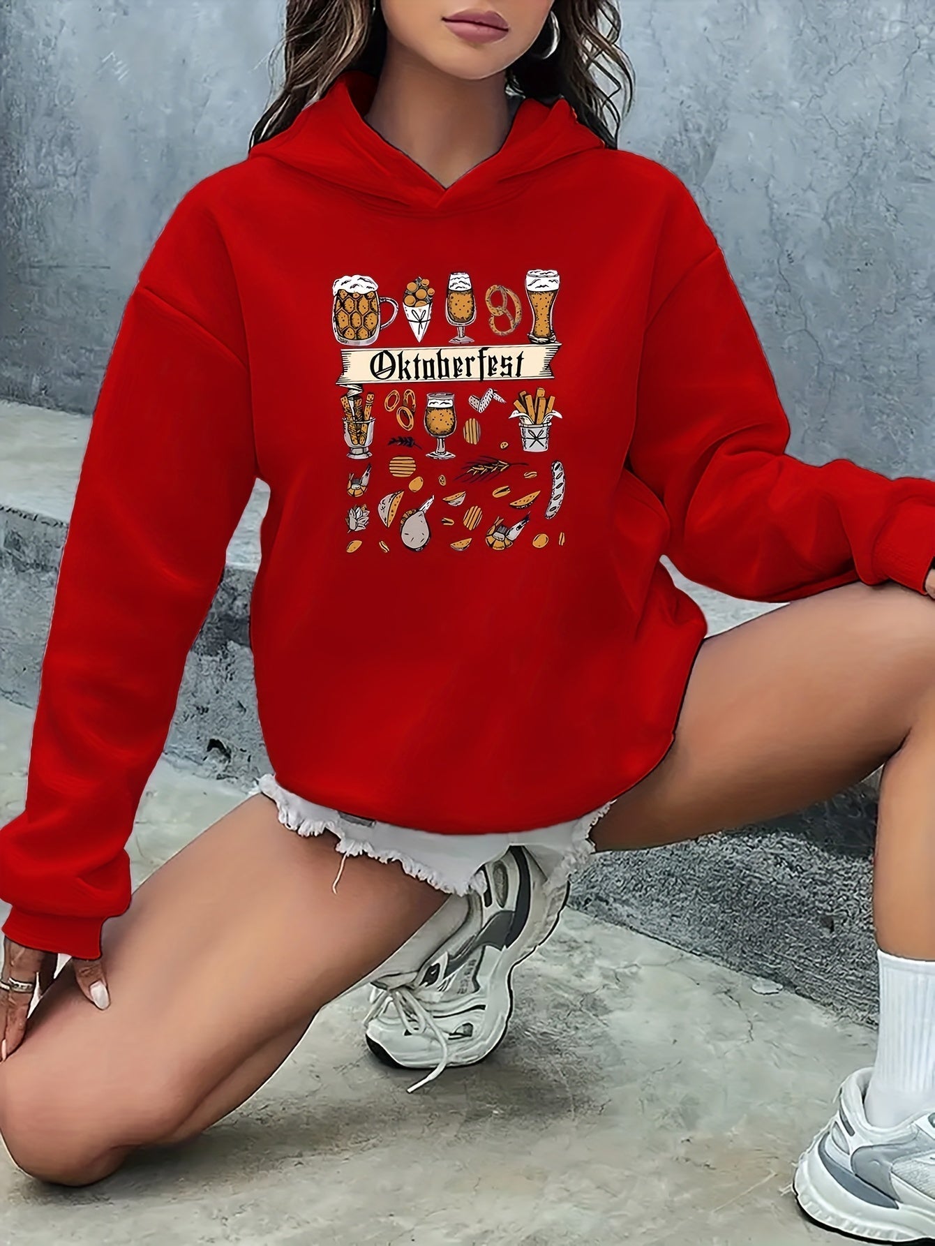 AlpenJoy – Dames Hoodie Anna – Oktoberfest Warm voor Herfst & Winter