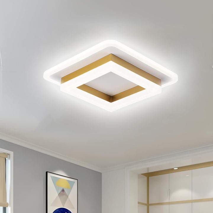 Vierkante LED plafondlamp – Dimbaar licht, modern design &amp; energiezuinig