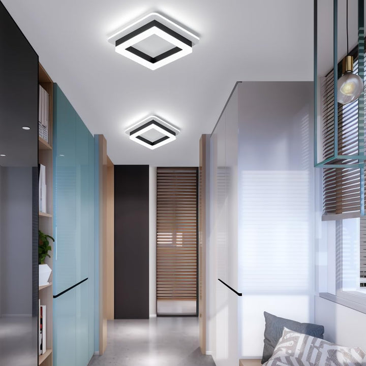 Vierkante LED plafondlamp – Dimbaar licht, modern design &amp; energiezuinig
