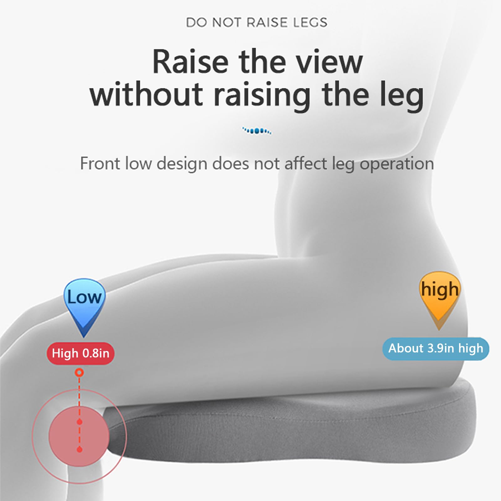 Elevora – Asiento elevador para adultos cojín ergonómico – Mejor visibilidad