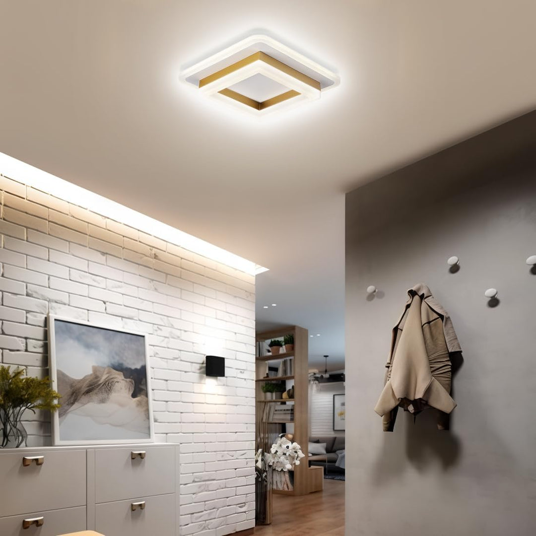 Vierkante LED plafondlamp – Dimbaar licht, modern design &amp; energiezuinig