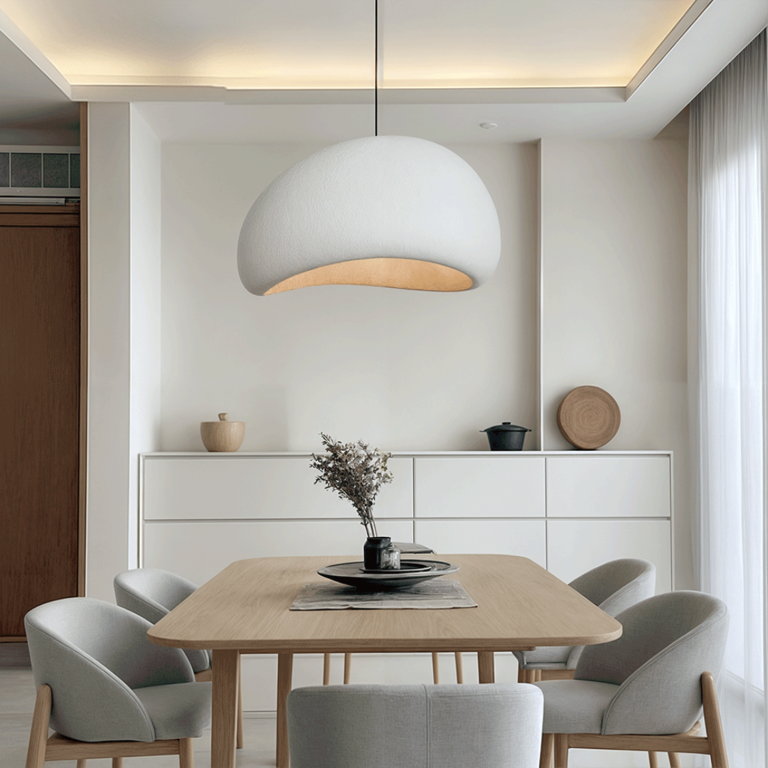 Lumora – Lámpara colgante vidrio y metal regulable – salón/comedor