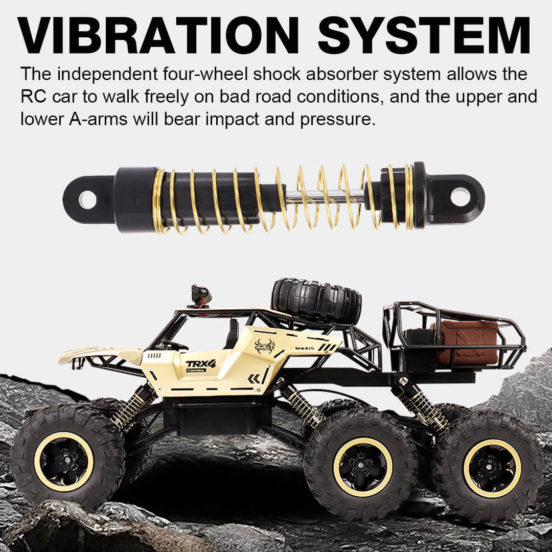 Camião Monstro RC – Tração 6x6, Alta Velocidade e Design Robusto para Todo-o-Terreno
