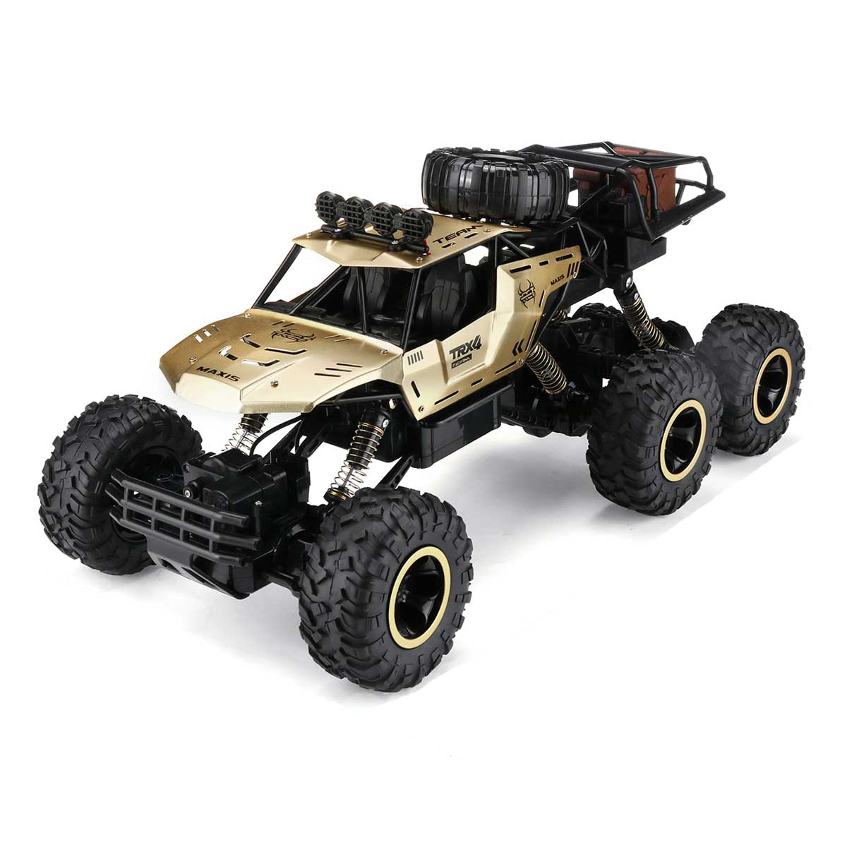Rovaro – Monstertruck RC 6WD 1:12 con LED & 52 km/h – Potente fuoristrada
