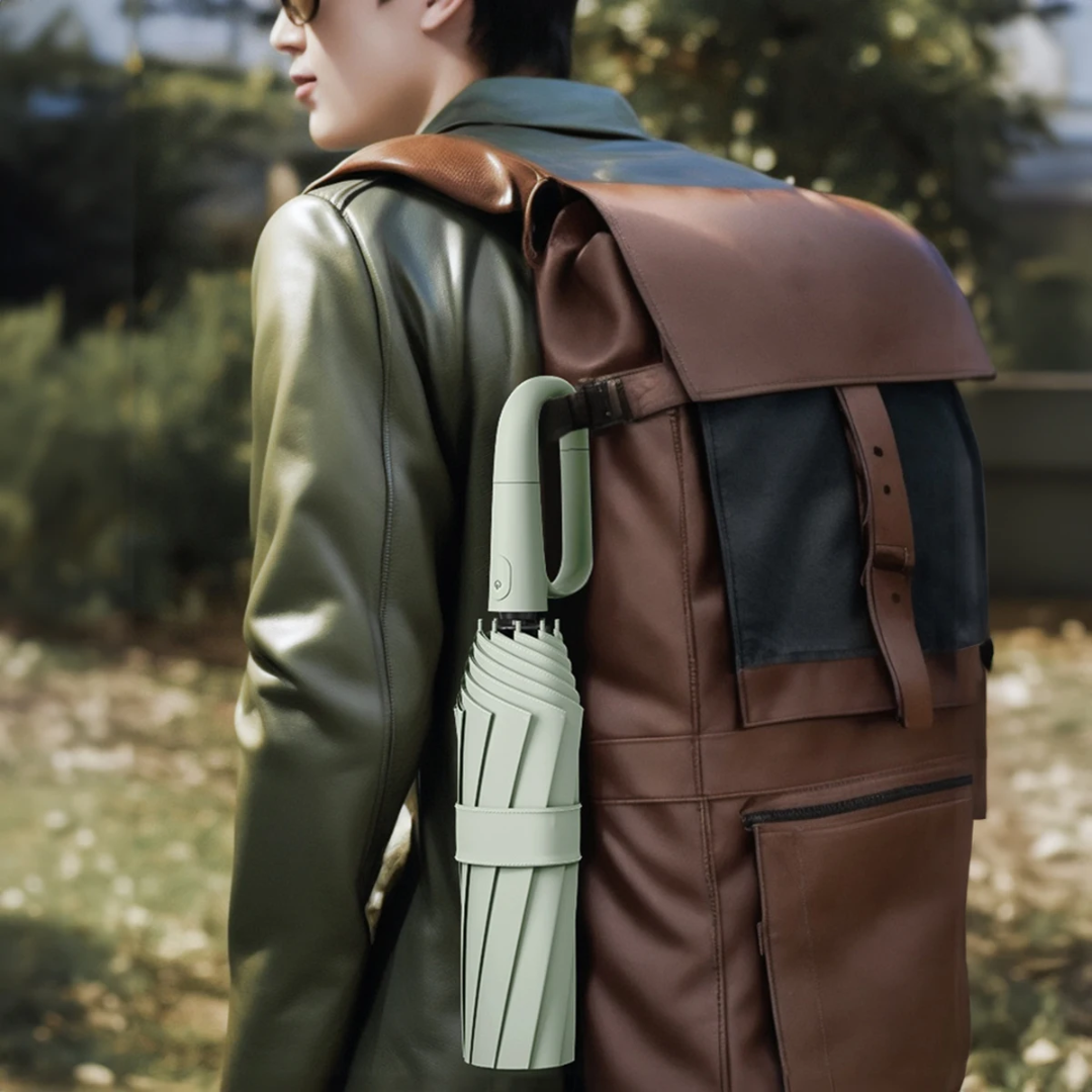 Paraugas ultra resistente ao vento – Automático, reflectante e deseño duradeiro