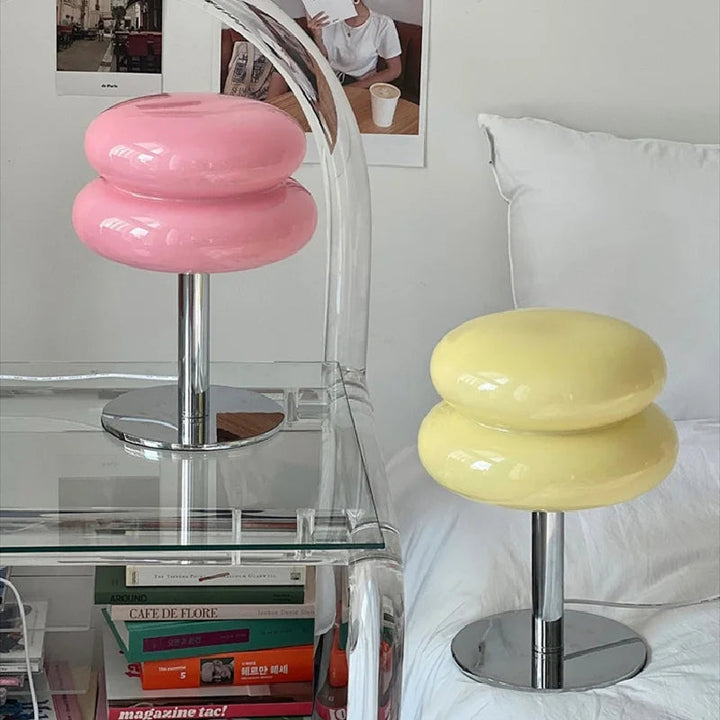 Aurora Bauhaus Candeeiro de Mesa – Lâmpada LED dimmável sem fios com design vintage dos anos 60