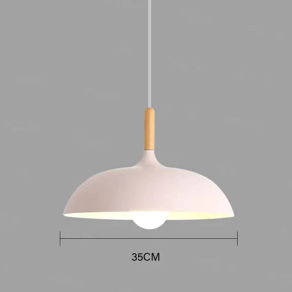 ScandiLuxe Candeeiro de Teto – Lâmpada LED de madeira de carvalho com design escandinavo e cabo ajustável