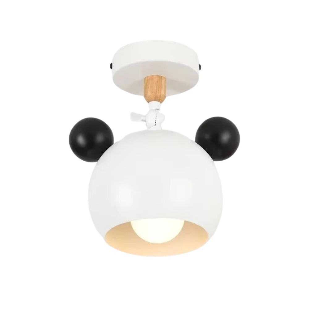 Cartonelle làmpada de sostre – Làmpada de dibuixos animats moderna amb base E27 i disseny de fusta juganer