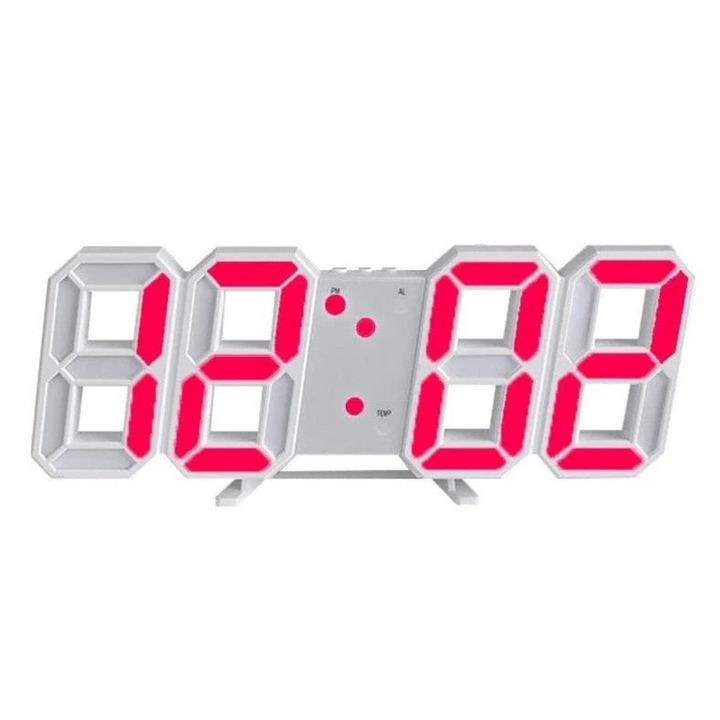 Nyvox – Orologio da parete digitale LED 3D moderno – Orologio di design per interni